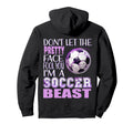 Soccer Beauty Soccer Beast Kicking Hoodie - Streetwear Style for Adults