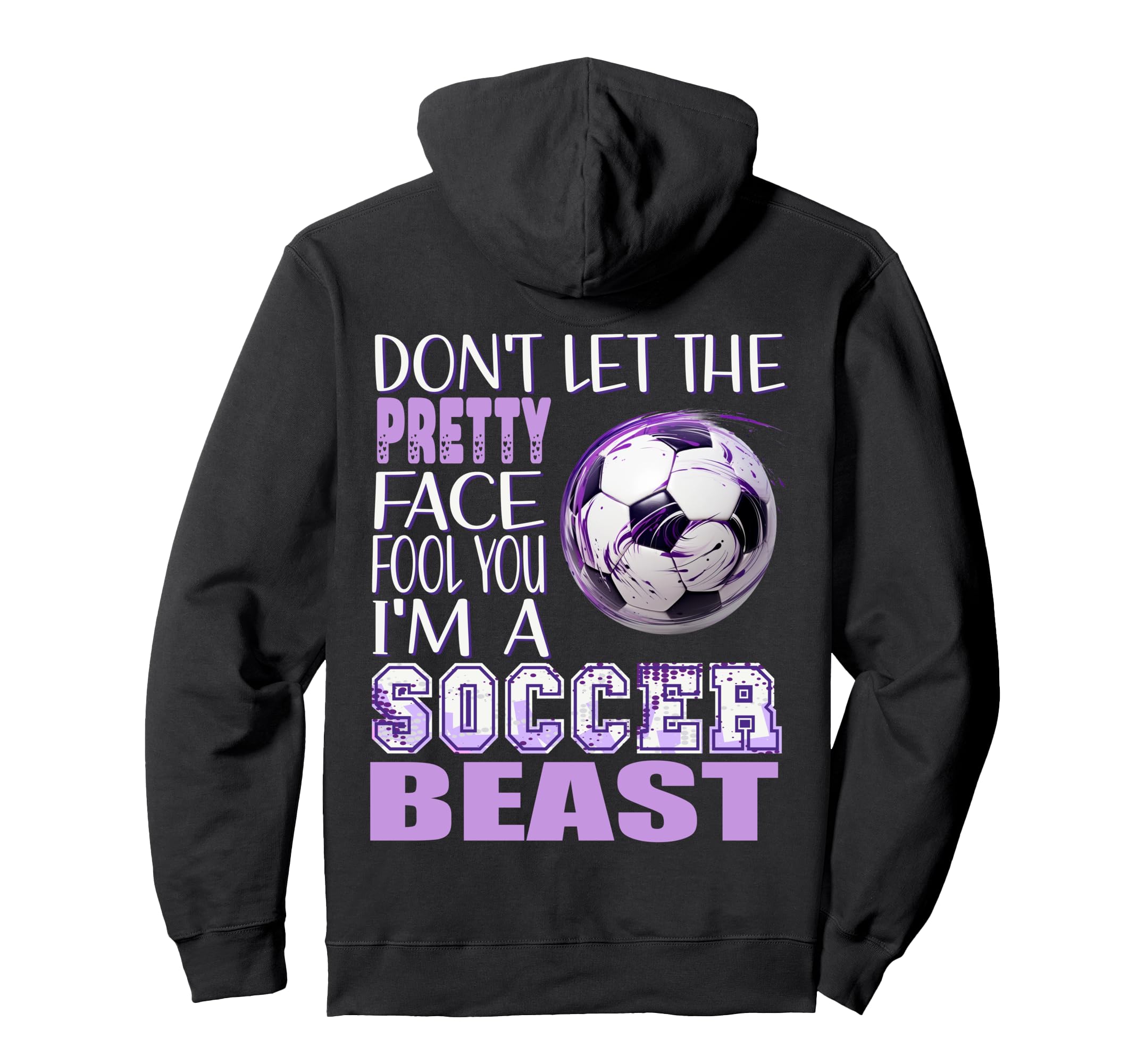 Soccer Beauty Soccer Beast Kicking Hoodie - Streetwear Style for Adults