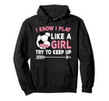 I Know I Play Like Try To Keep Up Hoodie - Aesthetic Graphic Men Women