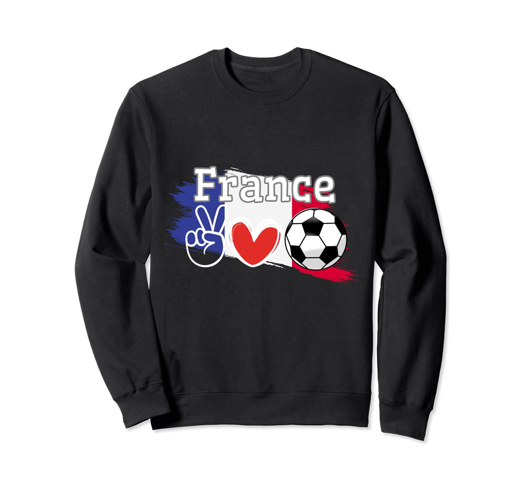 France Flags World Lovers France Sweatshirt - Fun Novelty Design Men Women