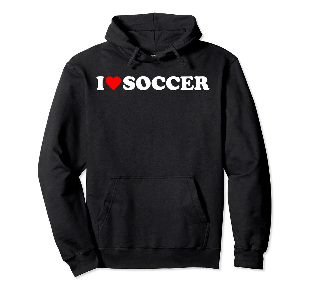 I Heart Soccer I Love Soccer Hobby Theme Hoodie - Unique Graphic Unisex