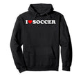 I Heart Soccer I Love Soccer Hobby Theme Hoodie - Unique Graphic Unisex