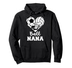 Ball Nana Heart Funny Soccer Volleyball Hoodie - Custom Art Print Unisex