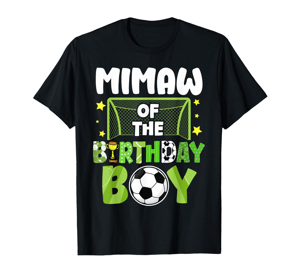 Soccer Mimaw Birthday Party T-Shirt - Casual Everyday Wear Men Women