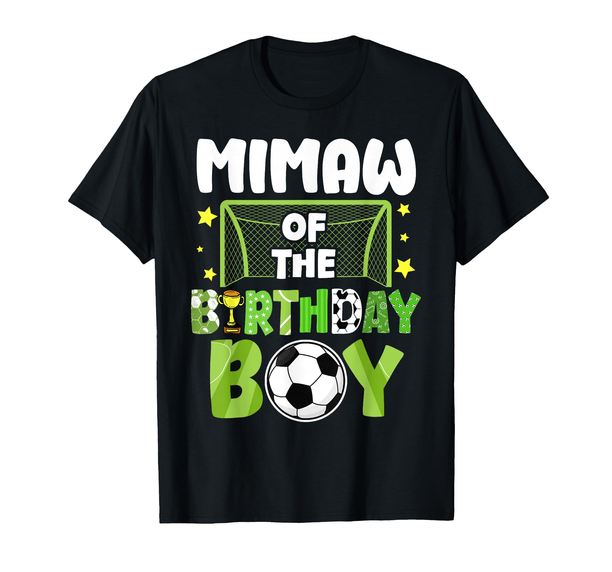 Soccer Mimaw Birthday Party T-Shirt - Casual Everyday Wear Men Women