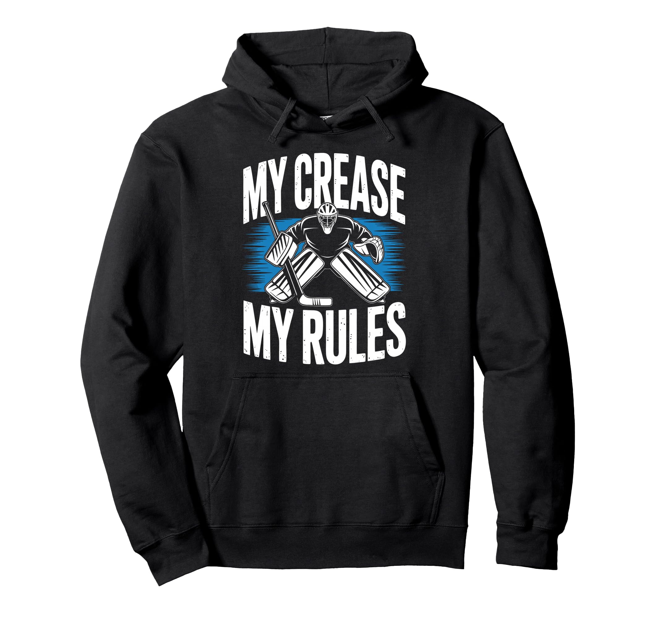Ice Hockey Goalkeeper Crease Goalie Hockey Hoodie - Graphic Print Men Women