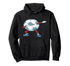 Funny Dabbing Soccer Ball Soccer Hoodie - Fun Novelty Design Men Women