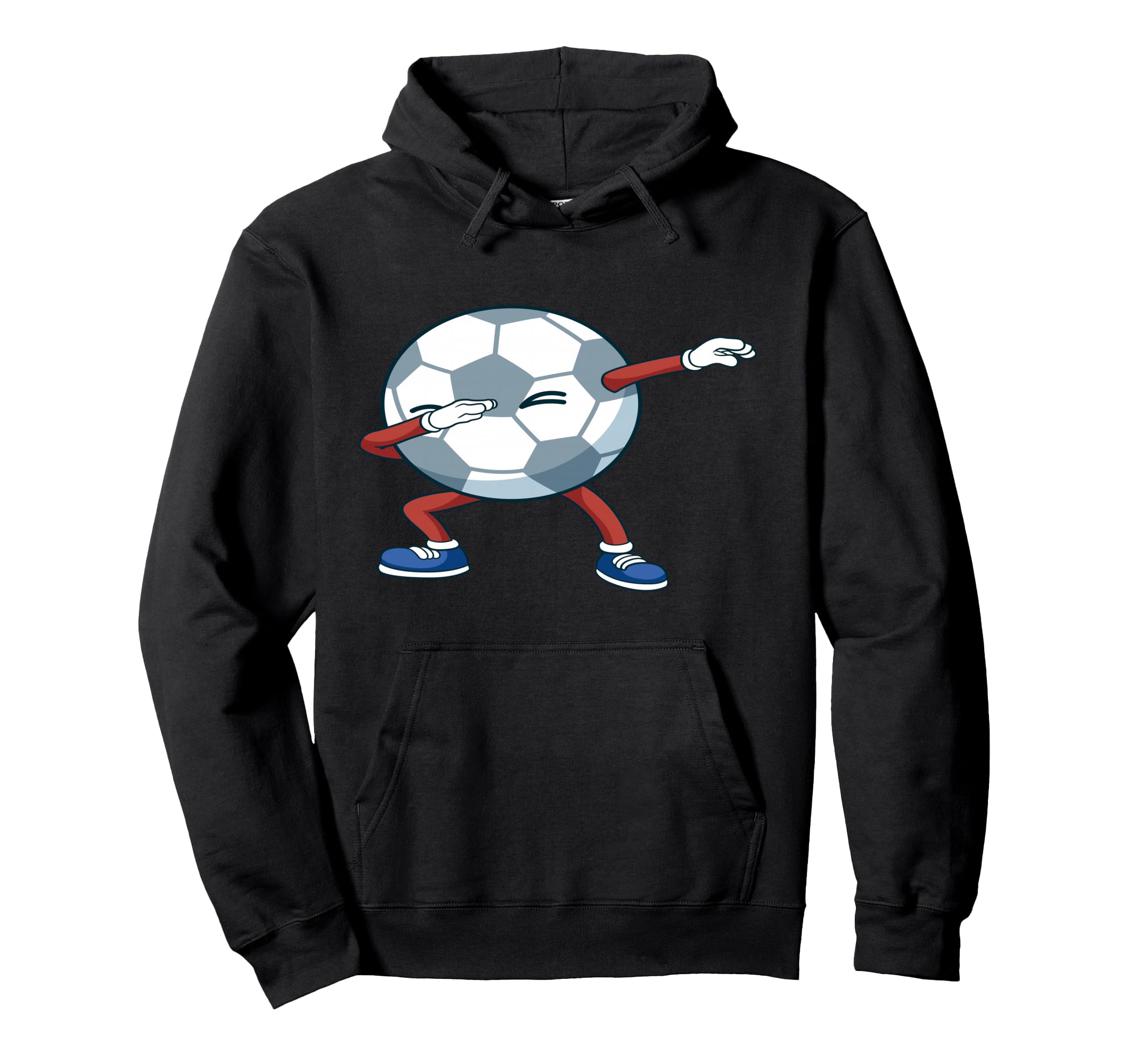 Funny Dabbing Soccer Ball Soccer Hoodie - Fun Novelty Design Men Women