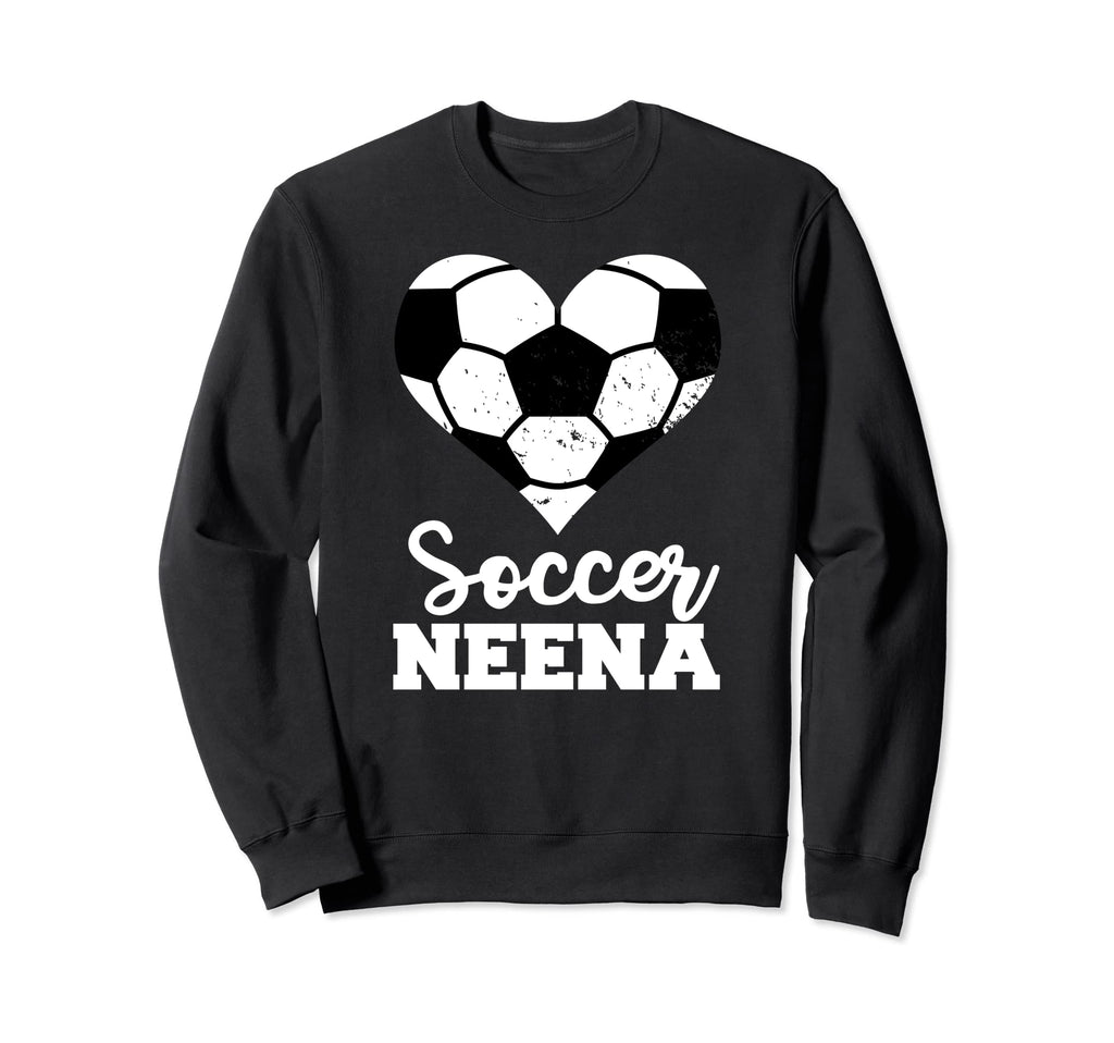 Soccer Neena Funny Soccer Heart Sweatshirt - Minimalist Print Men Women