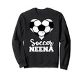 Soccer Neena Funny Soccer Heart Sweatshirt - Minimalist Print Men Women