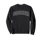 Soccer Funny Athletic Lettering Sweatshirt - Aesthetic Graphic for Adults