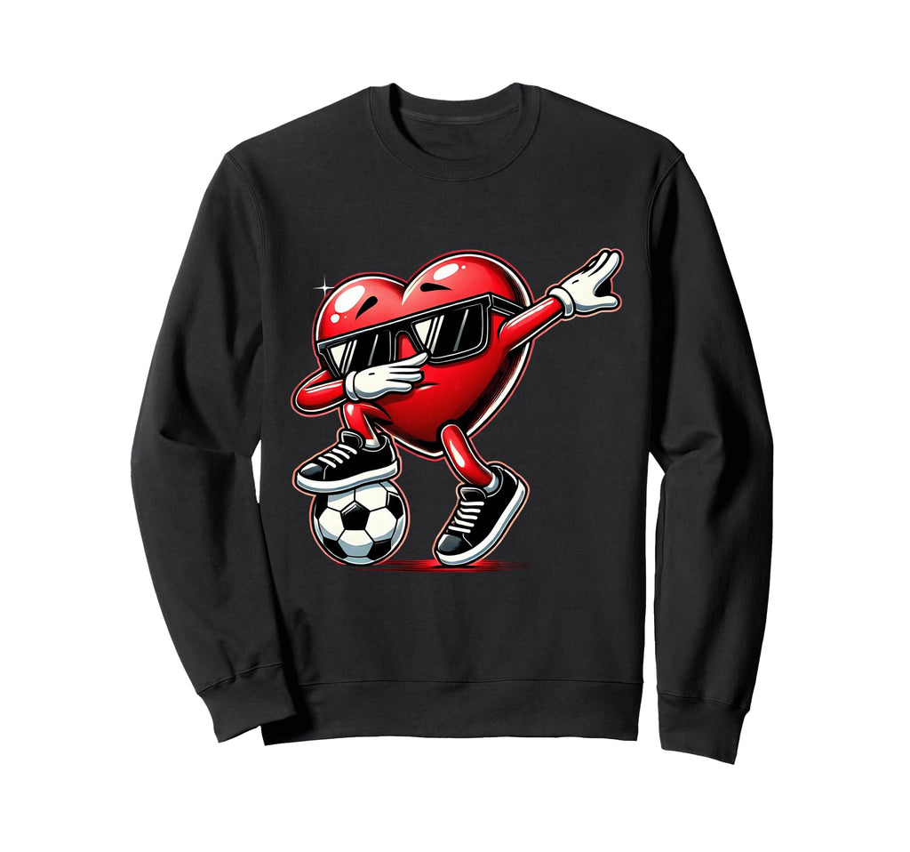 Dabbing Heart Dab Valentines Sweatshirt - Streetwear Style Men Women