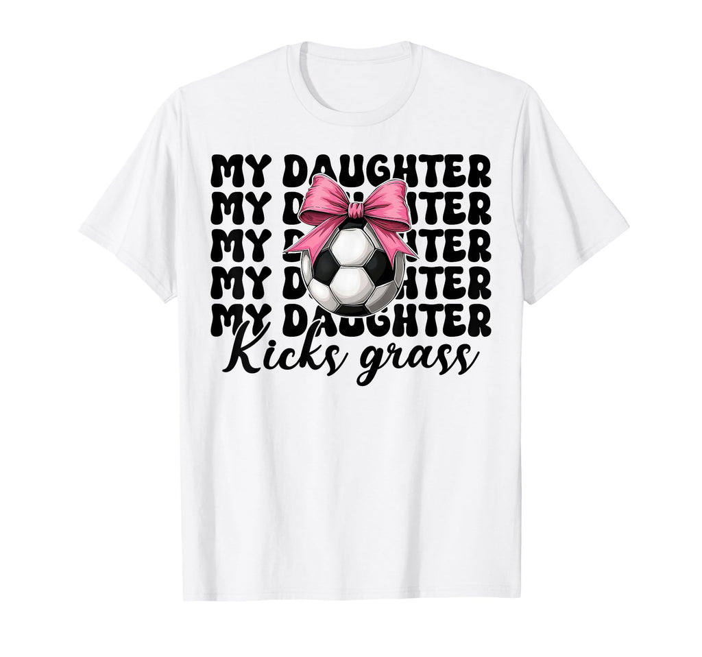 Soccer Mom Soccer Mama Coquette Bow My T-Shirt - Unique Graphic Unisex