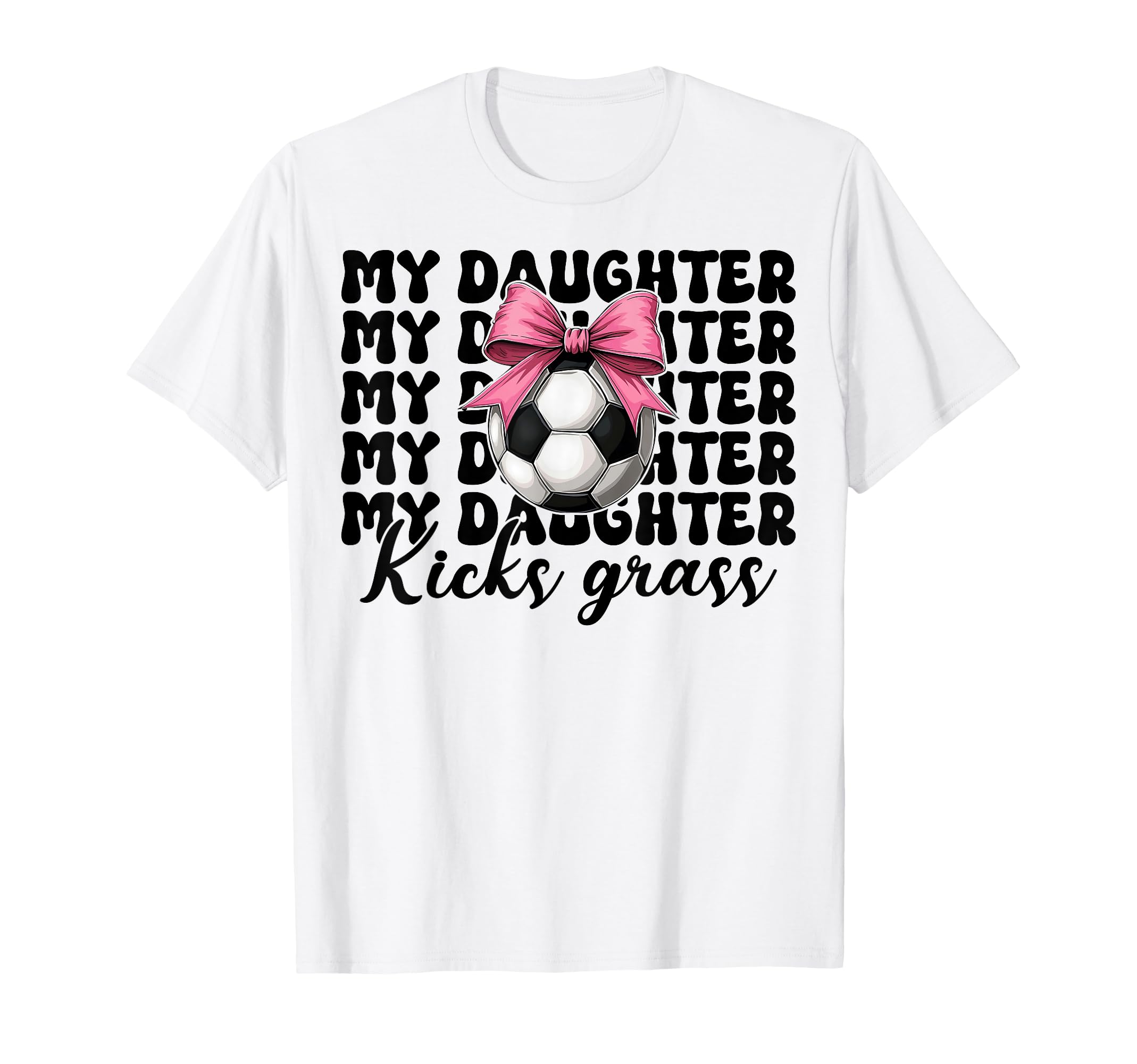 Soccer Mom Soccer Mama Coquette Bow My T-Shirt - Unique Graphic Unisex