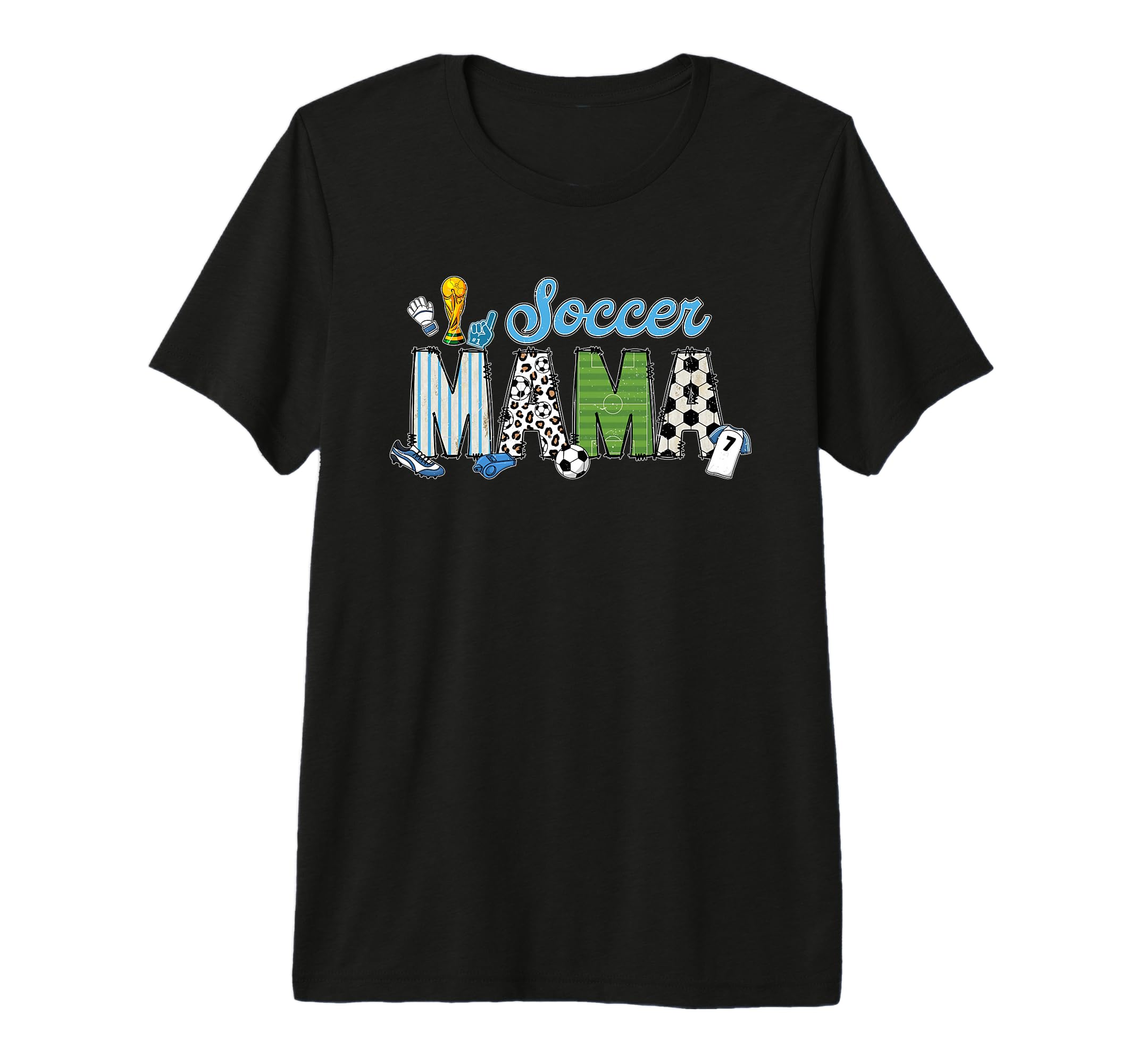 Funny Soccer Mama Sports Tri Blend T-Shirt - Streetwear Style Men Women