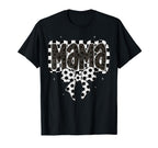 Soccer Mama Coquette Checkered Bow T-Shirt - Minimalist Print Unisex