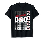 Baseball Senior Dad Class 2025 T-Shirt - Streetwear Style for Adults