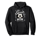 Soccer Mom Heart Love Football Mother Hoodie - Casual Everyday Wear Unisex