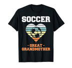 Soccer Great Grandmother Family T-Shirt - Custom Art Print for Adults