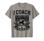 I Coach Tiny Humans Soccer Sports T-Shirt - Minimalist Print for Adults