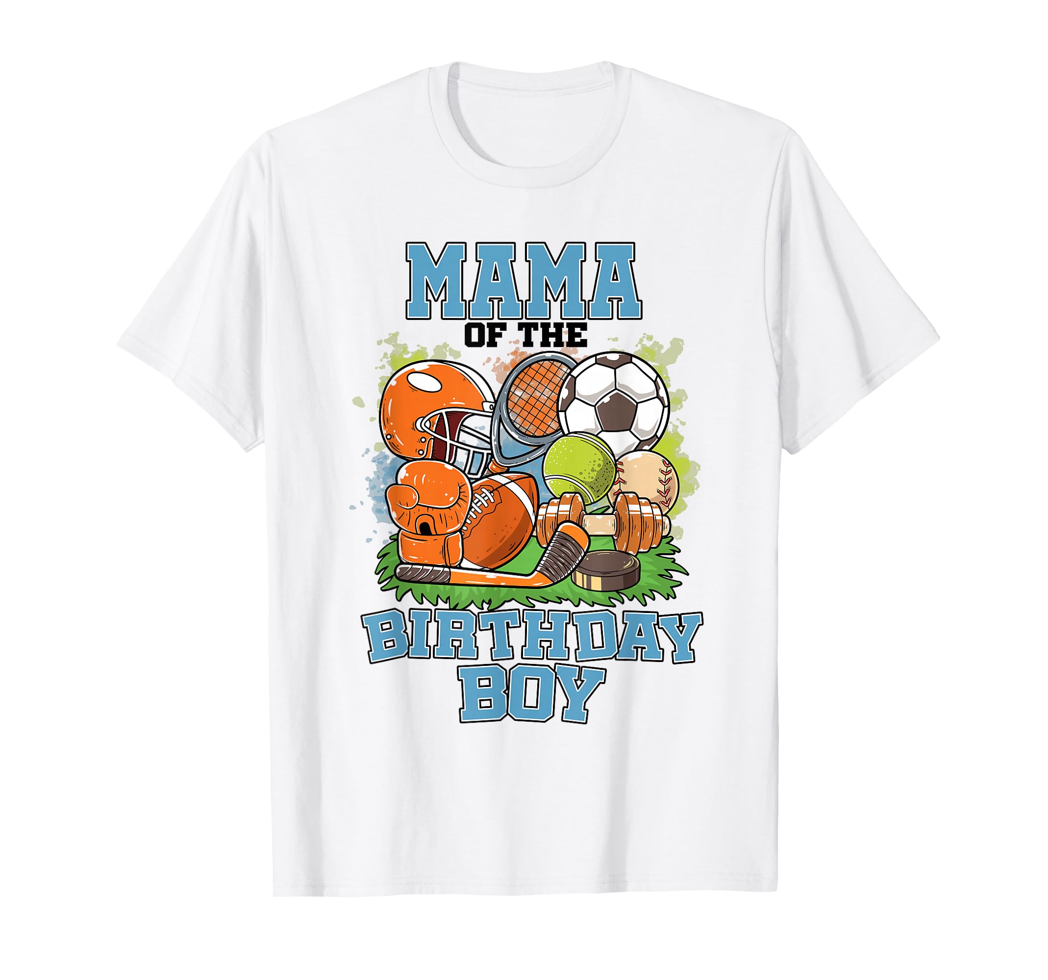 All Star Mama Birthday Basketball Soccer T-Shirt - Custom Art Print Unisex