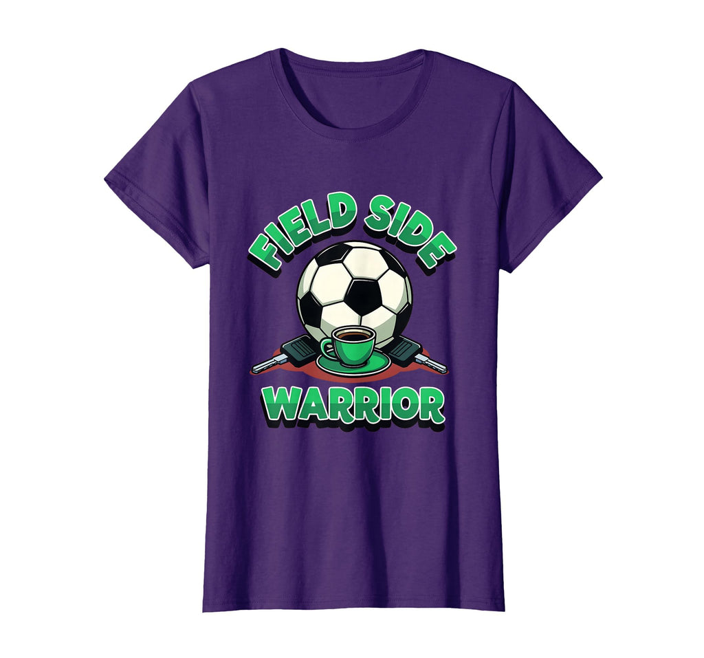 Field Side Warrior Soccer Mom T-Shirt - Unique Graphic Men Women