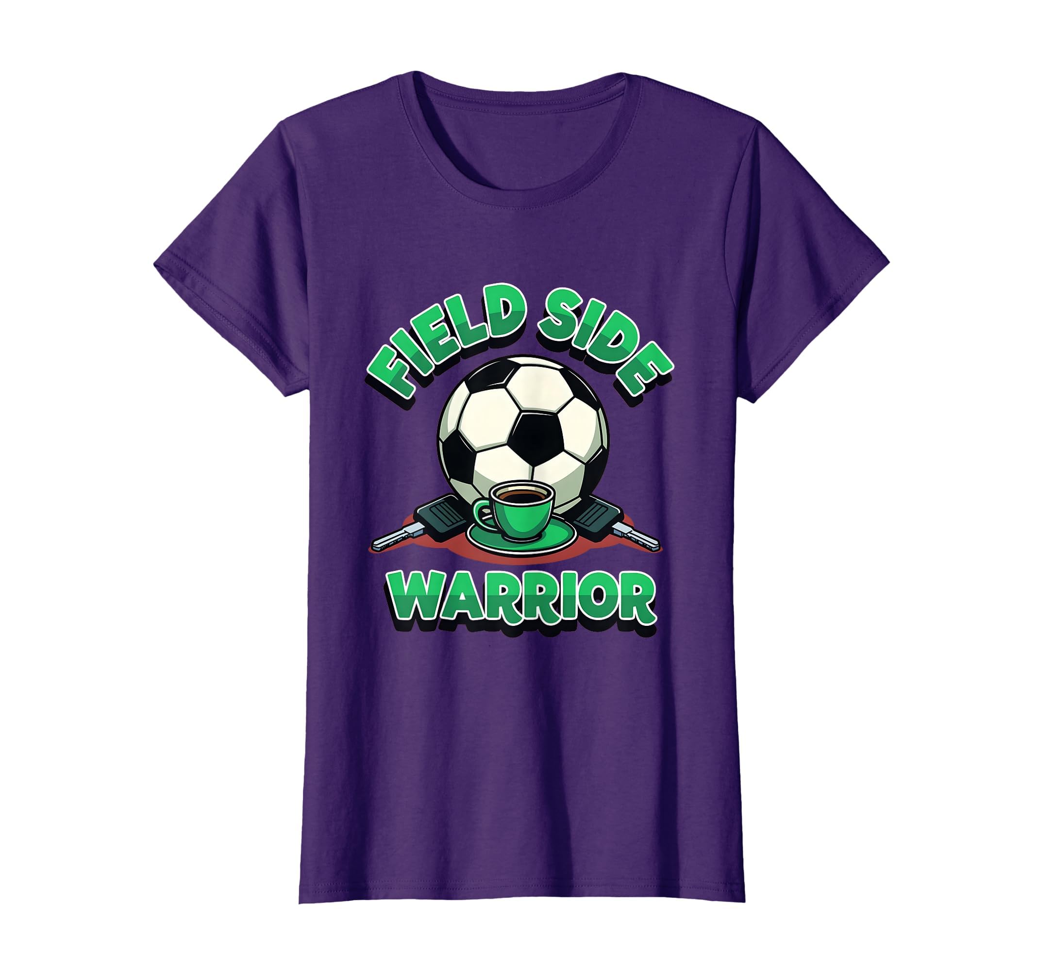 Field Side Warrior Soccer Mom T-Shirt - Unique Graphic Men Women