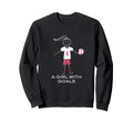 Funny Soccer Goals Sweatshirt - Streetwear Style Unisex