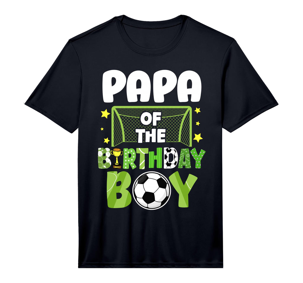 Mens Soccer Papa Birthday Party Soccer T-Shirt - Novelty Apparel Men Women