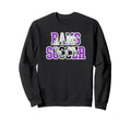 Rams Soccer Mom Game Day Mascot Sweatshirt - Aesthetic Graphic Men Women