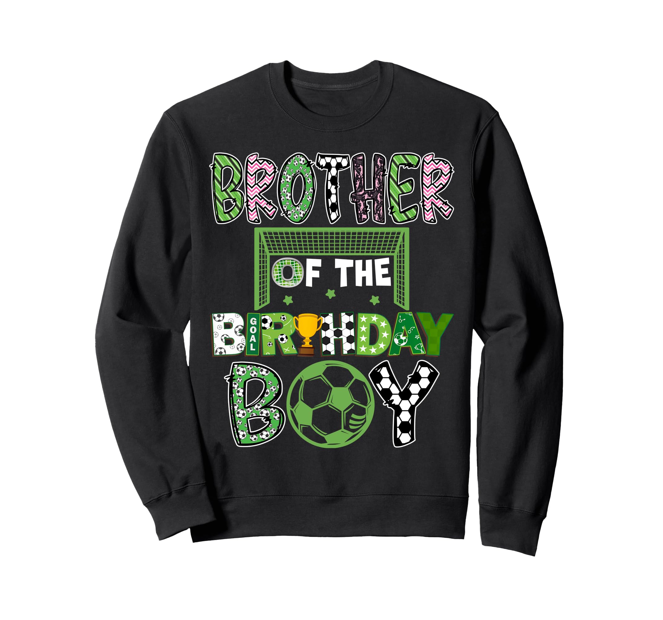 Brother Birthday Soccer Player Sweatshirt - Minimalist Print for Adults