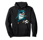 Football Shark Hoodie - Minimalist Print Men Women