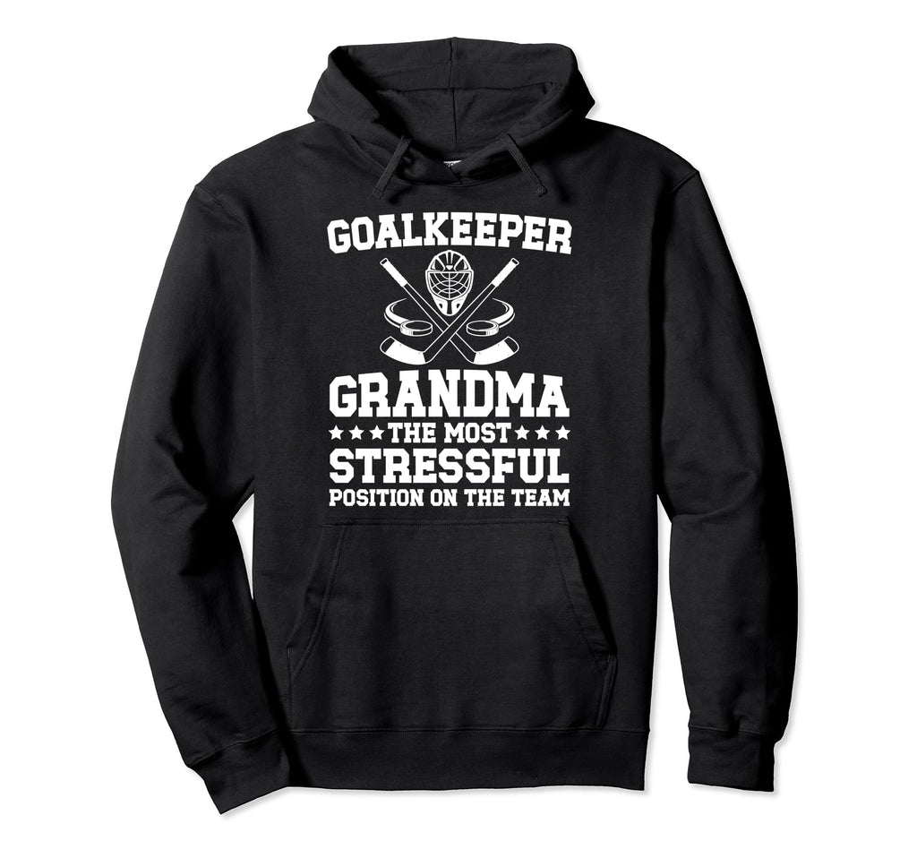 Funny Hockey Goalkeeper Grandma Hockey Hoodie - Graphic Print Men Women