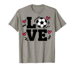 Love Soccer Player Womens Beautiful T-Shirt - Aesthetic Graphic for Adults