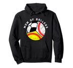 Mom Ballers Funny Baseball Softball Hoodie - Streetwear Style Men Women