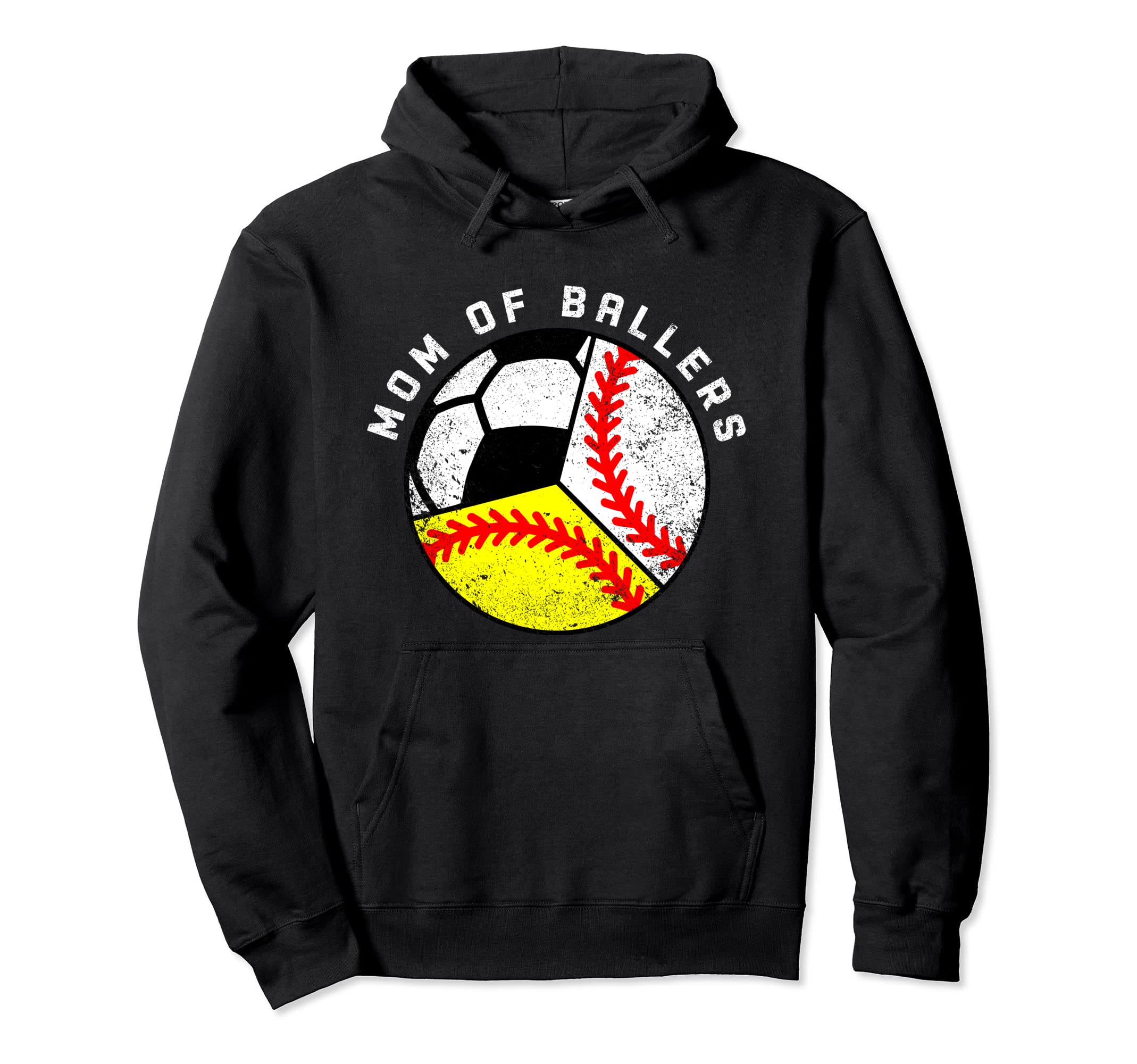 Mom Ballers Funny Baseball Softball Hoodie - Streetwear Style Men Women