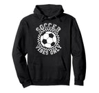 Groovy Soccer Womens Soccer Hoodie - Custom Art Print Unisex