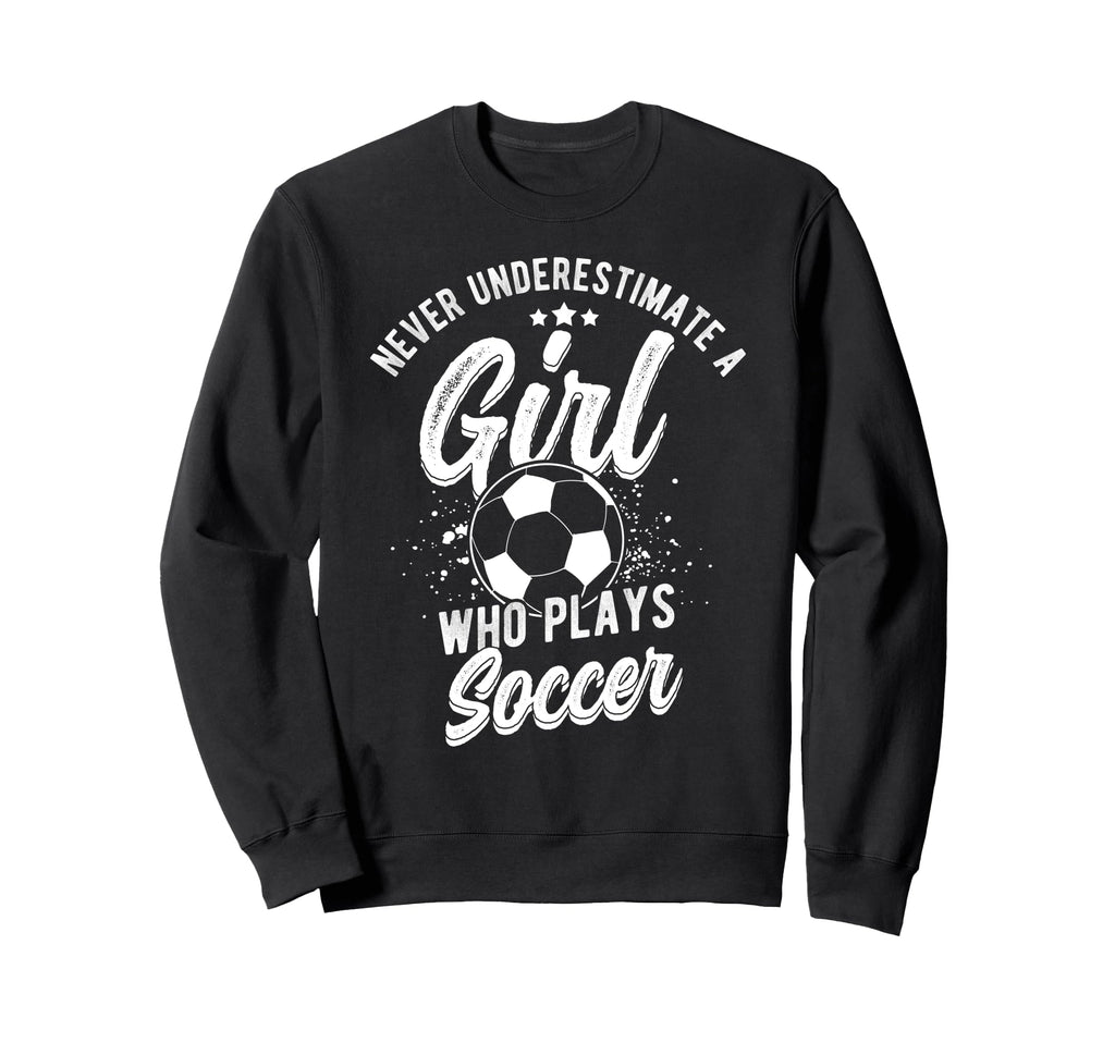 Never Underestimate Who Plays Sweatshirt - Fun Novelty Design for Adults