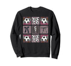 Coquette Bow Preppy Soccer Mom Sweatshirt - Fun Novelty Design Unisex