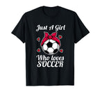 Just Who Loves Soccer Football Soccer T-Shirt - Unique Graphic for Adults