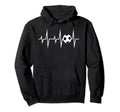 Soccer Heartbeat Ekg Love Soccer Hoodie - Casual Everyday Wear Unisex