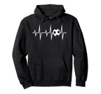 Soccer Heartbeat Ekg Love Soccer Hoodie - Casual Everyday Wear Unisex