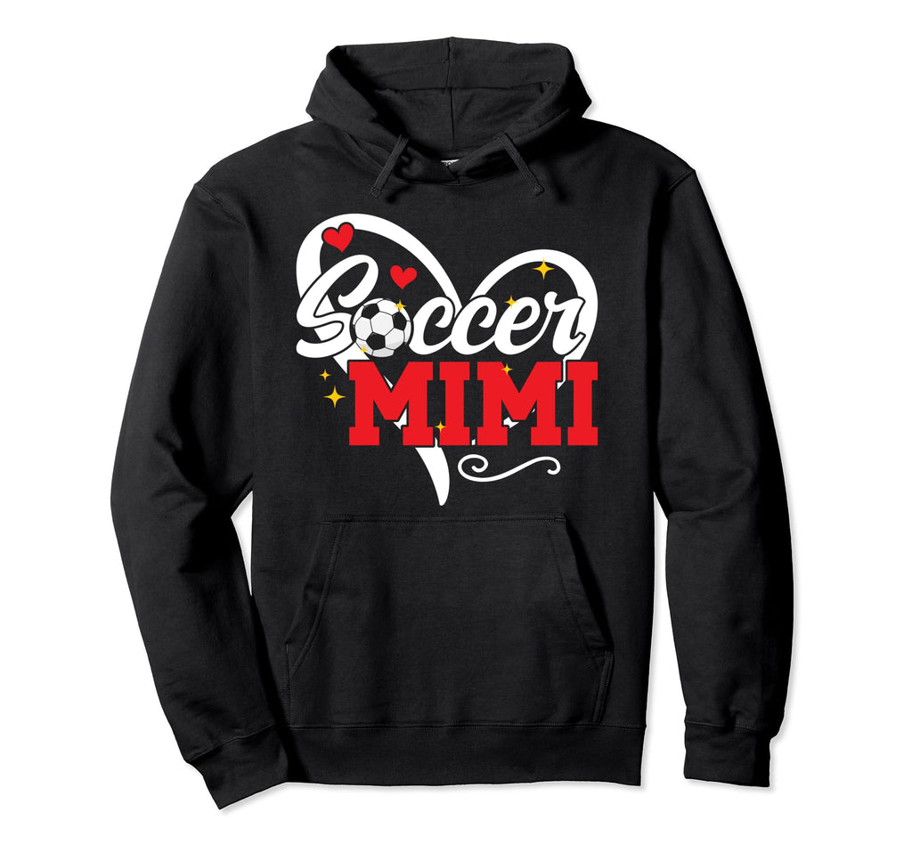 Soccer Mimi Heart Grandma Mimi Soccer Player Hoodie - Unique Graphic Unisex