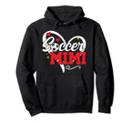 Soccer Mimi Heart Grandma Mimi Soccer Player Hoodie - Unique Graphic Unisex