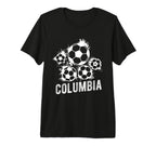 Columbia Colombia Soccer Athlete T-Shirt - Aesthetic Graphic Men Women