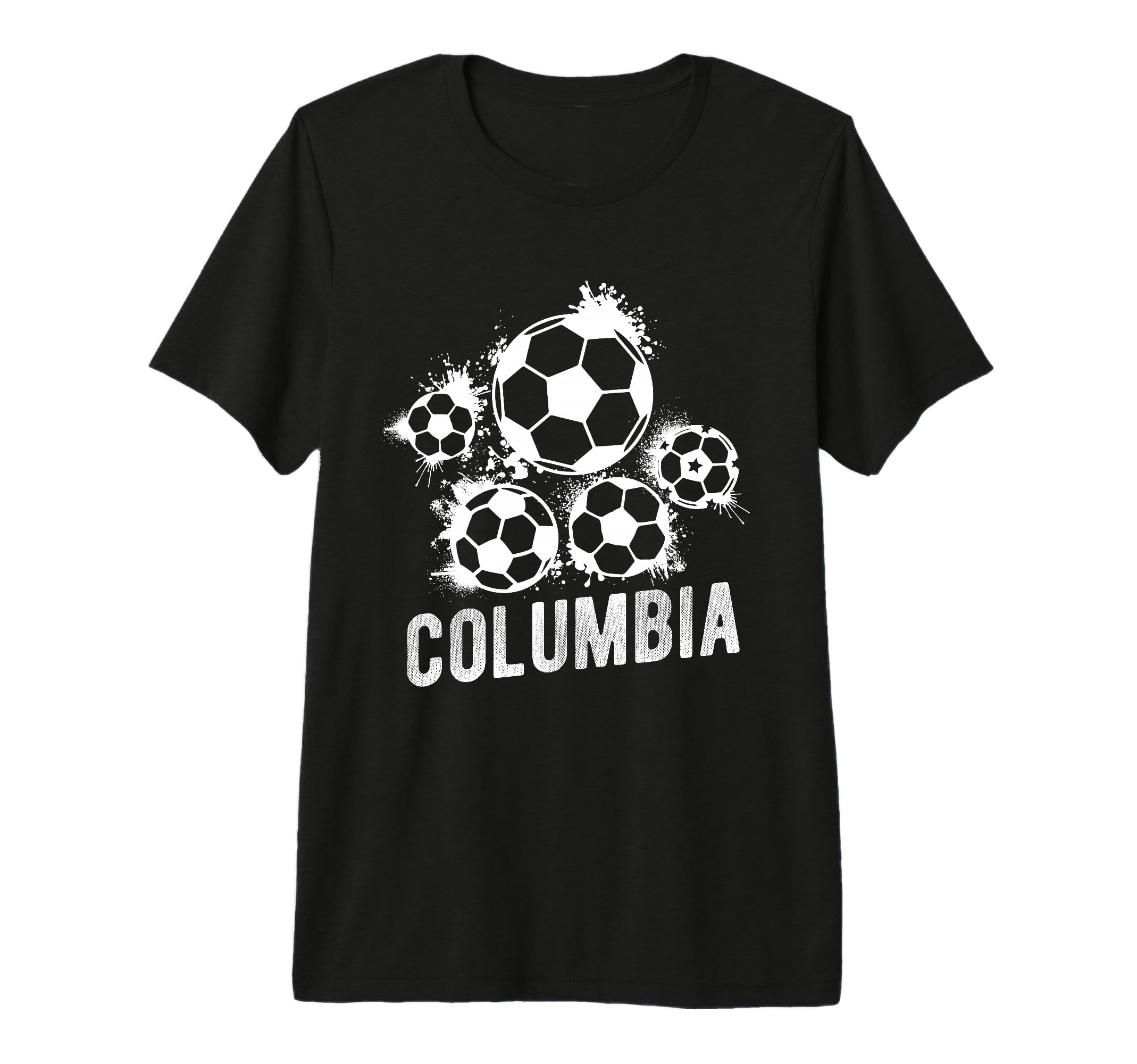 Columbia Colombia Soccer Athlete T-Shirt - Aesthetic Graphic Men Women