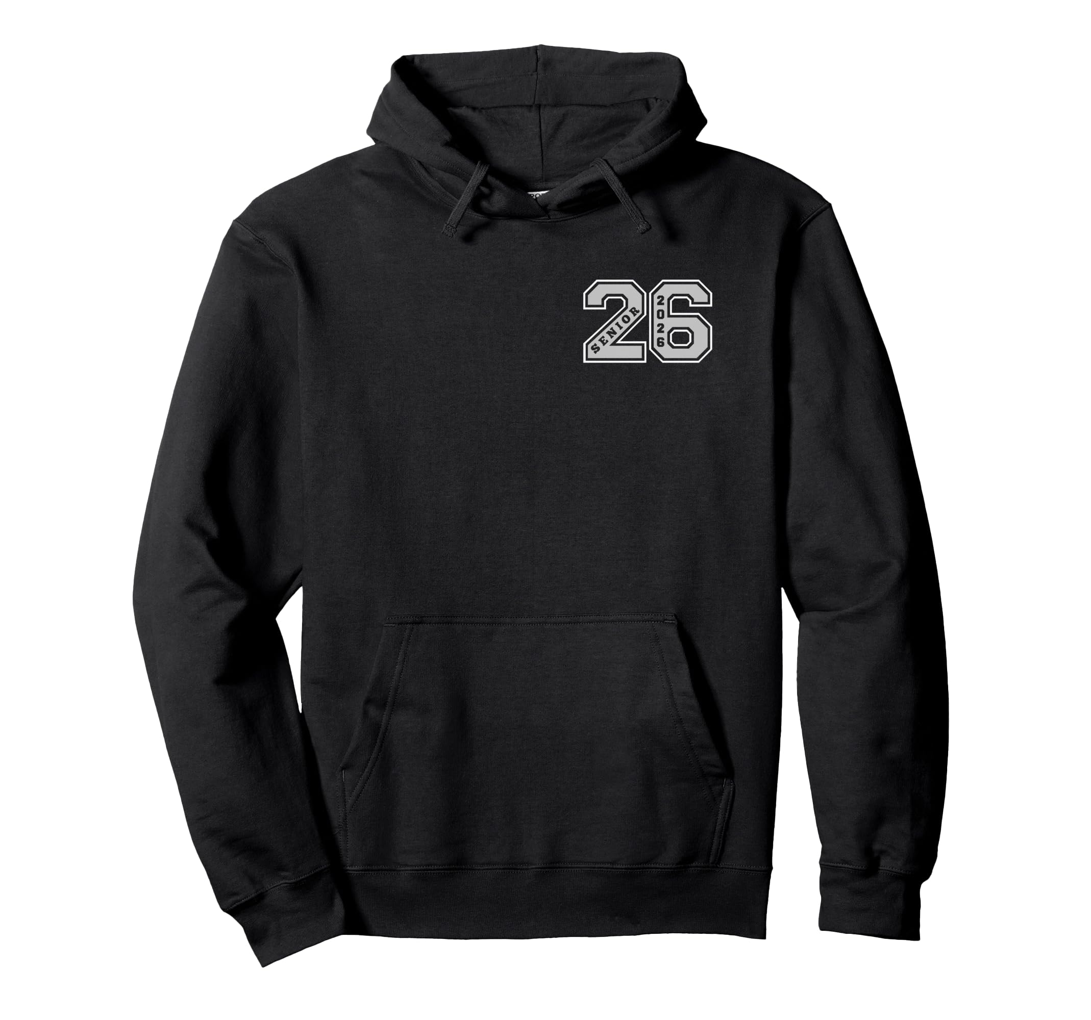 Senior 2026 Elite Wear Front Back Hoodie - Minimalist Print for Adults