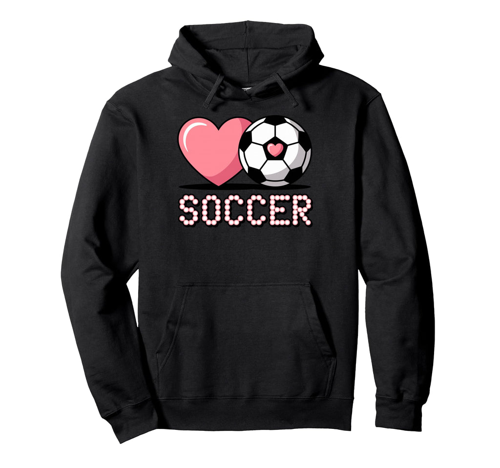 I Love Soccer Goalie Player Fan Game Hoodie - Fun Novelty Design Men Women