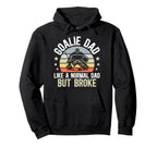 Hockey Goalie Dad Definition Dad Hockey Hoodie - Unique Graphic Unisex