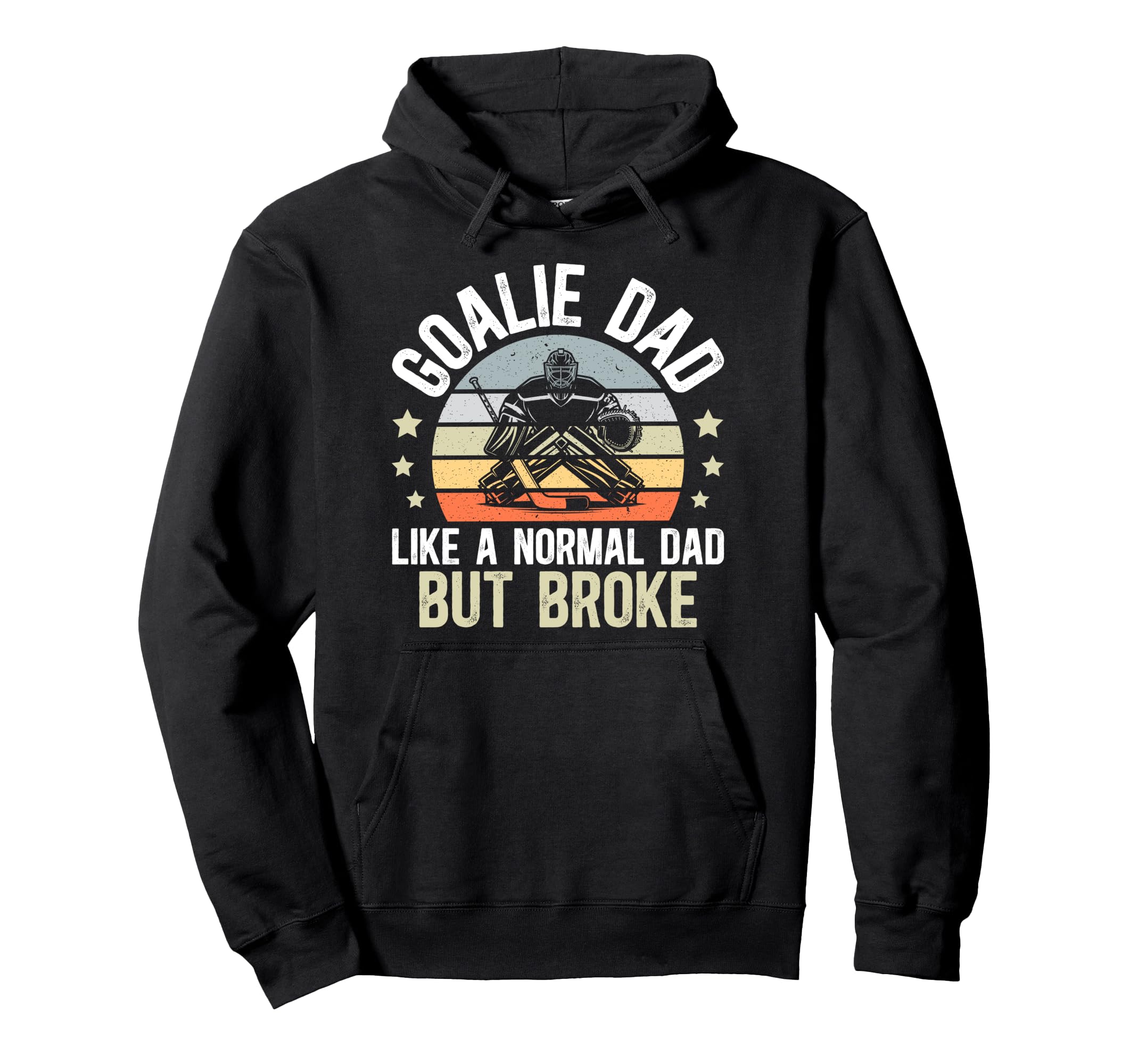 Hockey Goalie Dad Definition Dad Hockey Hoodie - Unique Graphic Unisex